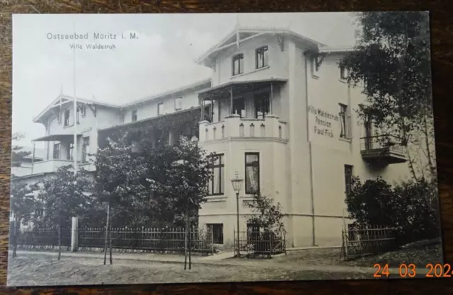 Ansichtskarte Ostseebad Müritz 1911 Villa Waldesruh  U23