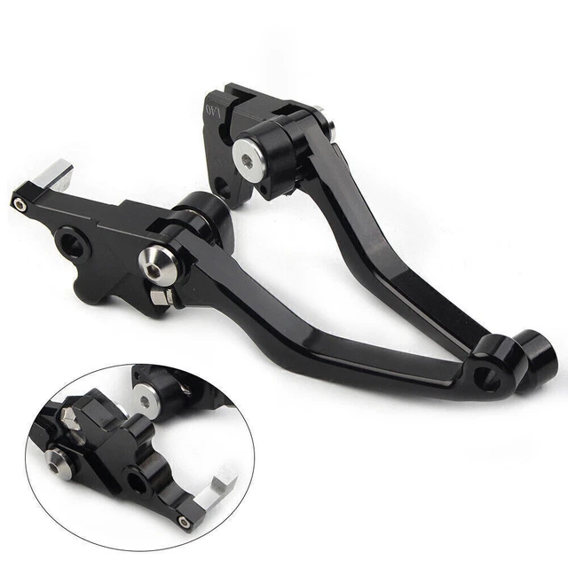 CNC Pivot Brake Clutch Lever For Suzuki DRZ400S DRZ400SM DRZ400E 2000-2022 Black