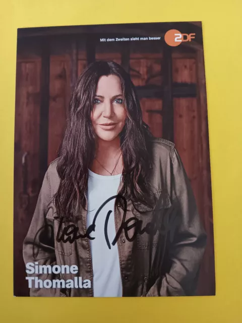 Autogramm - Simone Thomalla - Serie Frühling - ZDF - original autograph