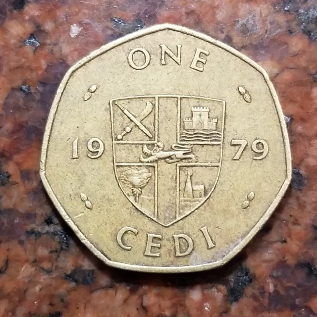 1979 Ghana One Cedi Coin - #B1791
