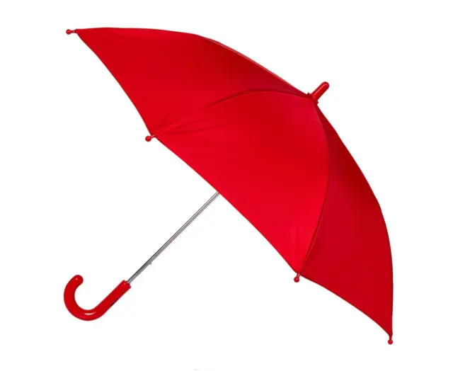 Clifton Kids Safe 78.5Cm Wind Resistant Umbrella UPF50+ UV Sun/Rain Shade Red