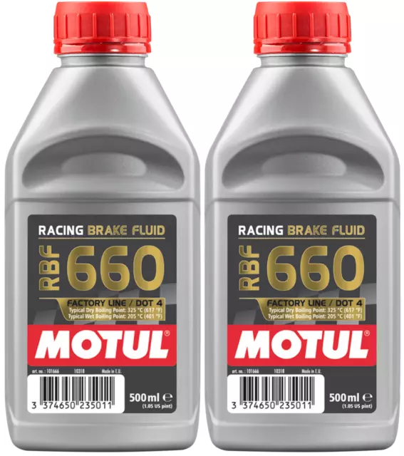 MOTUL RBF 660 FACTORY LINE 2x500 ml Rennsport Racing Bremsflüssigkeit DOT 4
