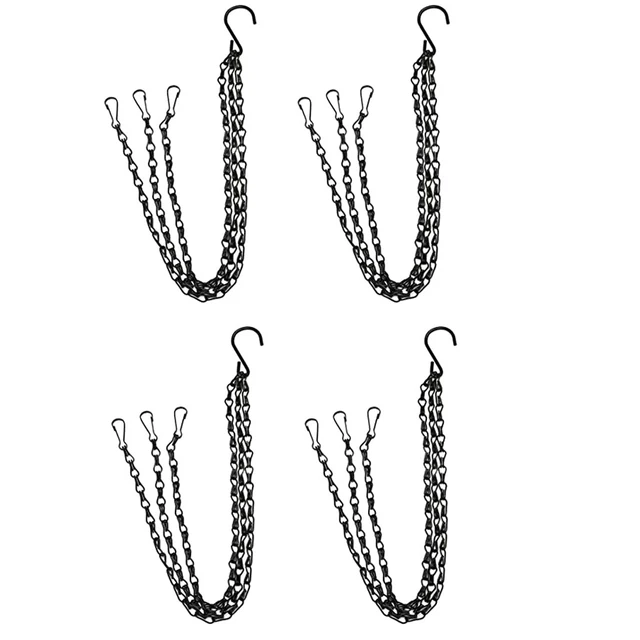 4 Stück Blumenampel Haken Hängeampel Halterung Blumentopf Pflanzen Halter 3