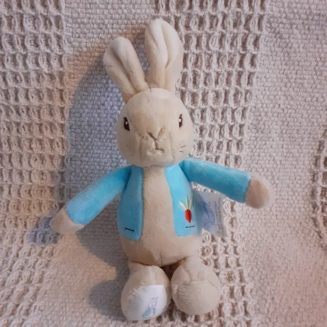 Beatrix Potter 8" Peter Rabbit Baby Chime Bell Rattle Soft Toy