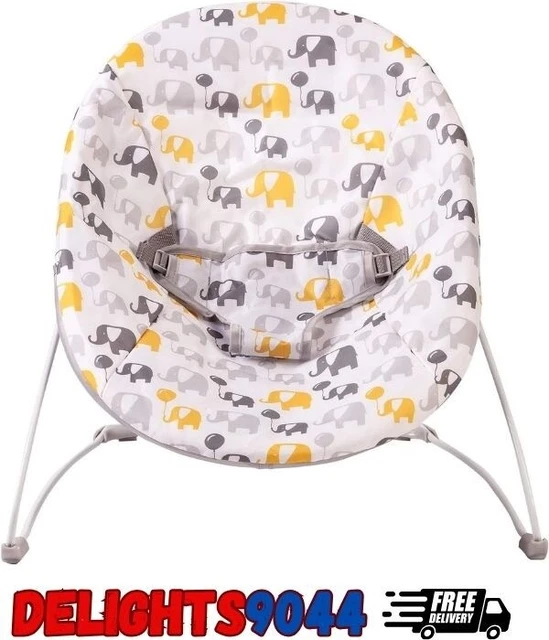 Red Kite Bambino Bouncer Bounce Chair with Elephant Pattern Fast Delivery UK