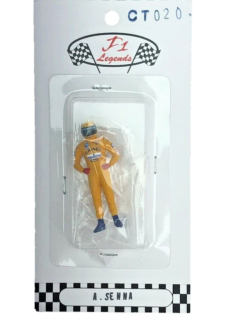 Figurine Pilote Ayrton Senna - Échelle 1/43 - Lotus 1987 - En Résine - Neuf