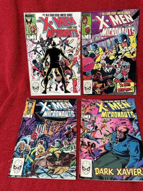 Marvel Comics The X-Men And The Micronauts Complete Set Limited Series # 1 2 3 4