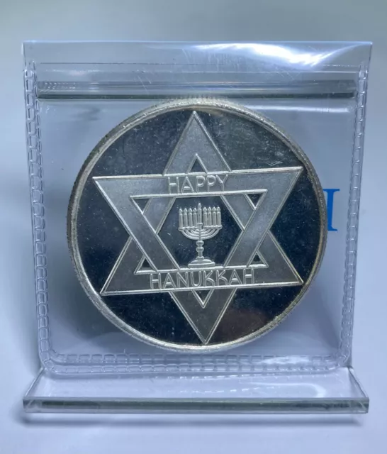 Happy Hanukkah #42 1 oz .999 Fine Silver Round