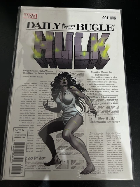 Hulk #1 Daily Bugle One Per Store Variant (2016) Vf/Nm Marvel