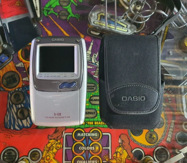 CASIO PORTABLE COLOUR LCD TV Model TV 970 Great Working