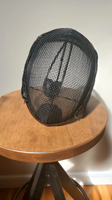 Antique Early Century Steel Mesh Fencing / Dueling Mask Helmet Face Protection