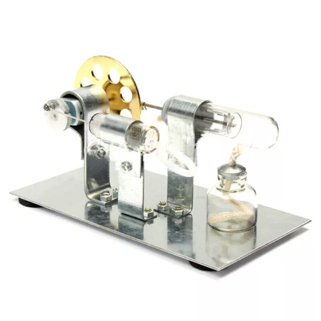 Hot Air Stirling Engine Model Electric Generator Motor Physics Steam Power Toy
