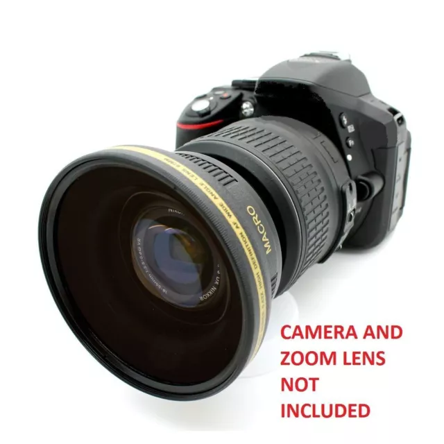 Ultra Wide Angle Macro Fisheye Lens for Canon Eos  Rebel SL1 WITH 18-55MM LENS