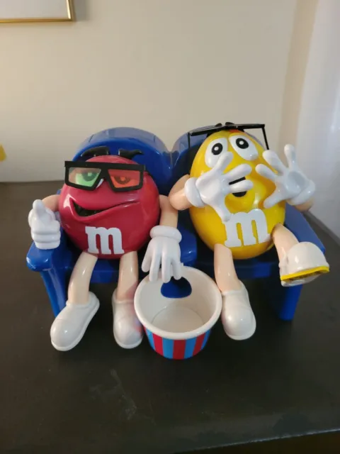Vintage M&Ms at the 3D Movie Theater Candy Nut Dispenser by Mars Inc, Blue Couch