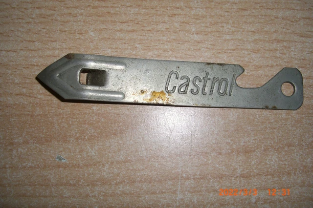 Castrol Öldosen-Öffner ,Öldosenöffner / Flaschenöffner – Tankstelle