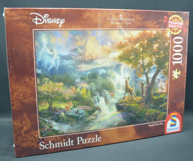 Schmidt Spiele 59486 Disney Bambi Thomas Kinkade 1000 Teile Puzzle NEU OVP