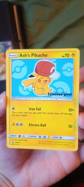 ASH'S PIKACHU SM113 Black Star Promo Pokmon The Movie I Choose You! Ace Grade 8 37.50 - PicClick UK ASH'S PIKACHU SM113 Black Star Promo Pokmon The Movie I Choose You! Ace Grade 8 37.50 - PicClick UK