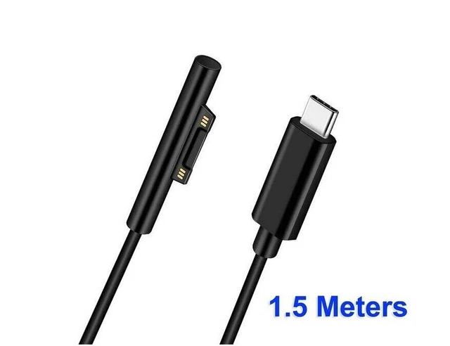 1.5m Type-C USB C to Surface Pro Connector PD Charger Cable for Surface Pro, Go