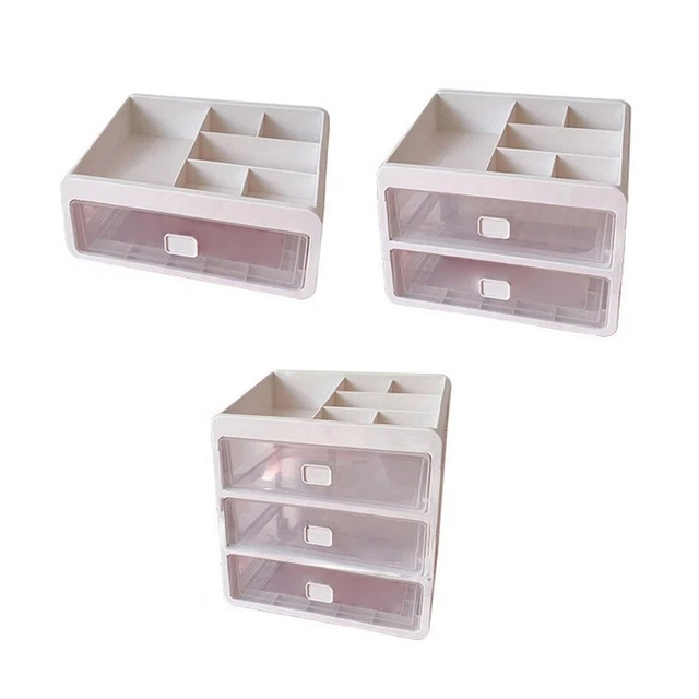 Desktop Storage Box Drawer Type Stationery Desk Organizer Office Cabinet Artifac