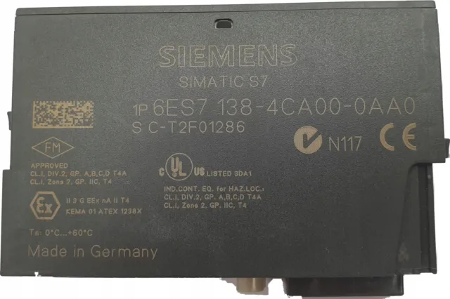 Siemens Simatic S7 1P 6Es7 138-4Ca00-0Aa0 Pm-E St / #Z R0At 0240