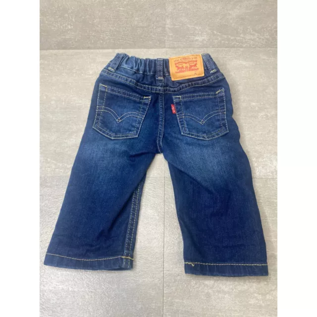 Levis 514 Straight Fit Jeans 6 Months Infant Baby Dark Blue Bottoms Pants Dark