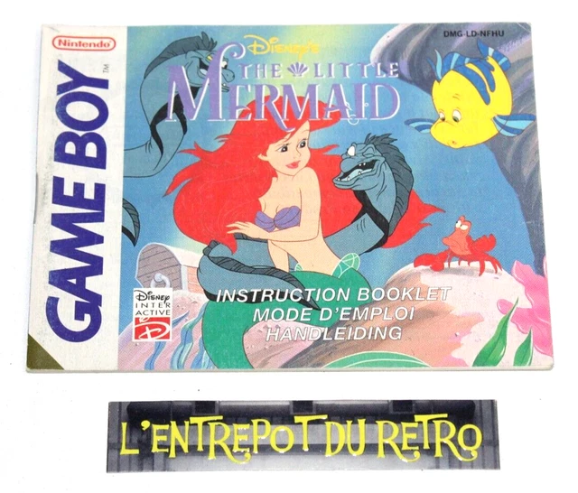 ++ notice / mode d'emploi du jeu nintendo GAME BOY the little mermaid ++