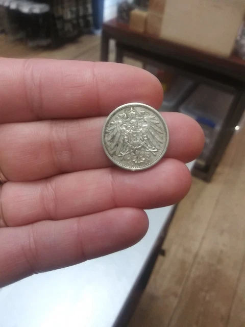 Deutsches Reich GERMANY Empire 10 Pfennig 1915  Silver 🇩🇪