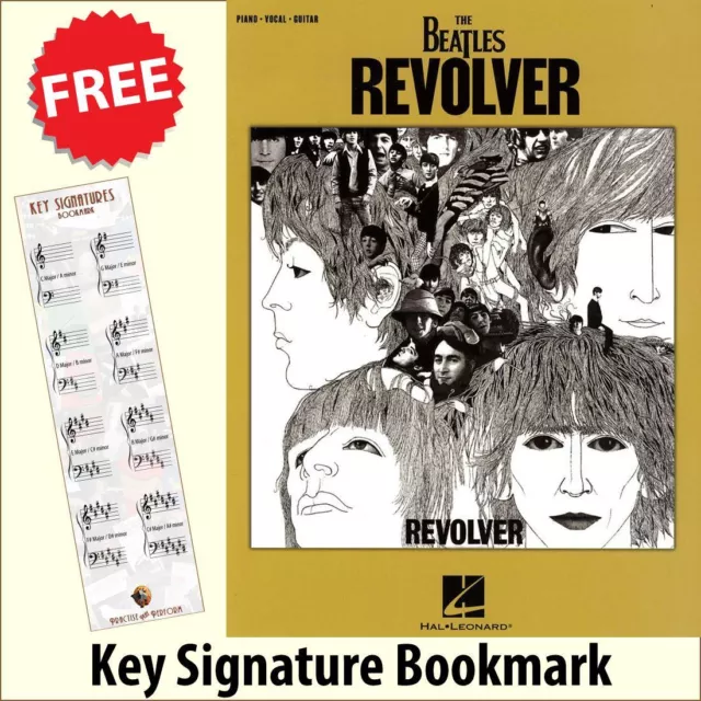 The Beatles Revolver Piano Vocal Music Book + FREE Key Signature Bookmark