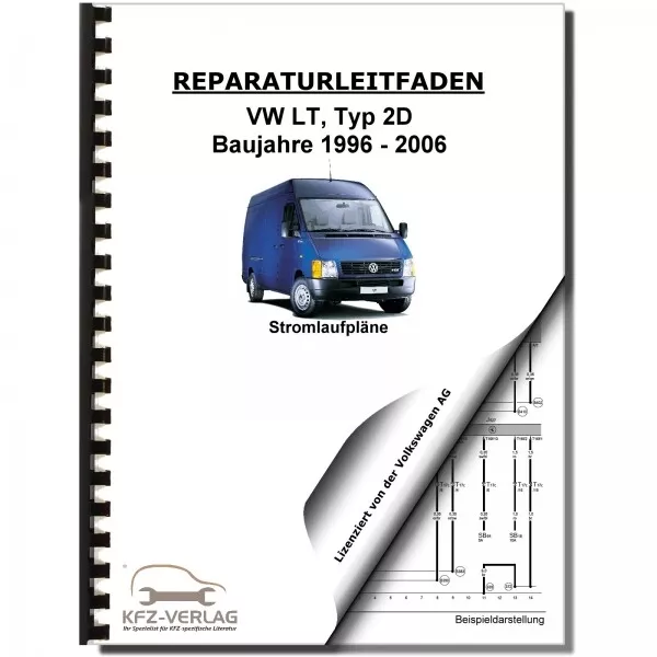 VW LT, Typ 2D (96-06) Schaltplan, Stromlaufplan, Verkabelung, Elektrik, Pläne