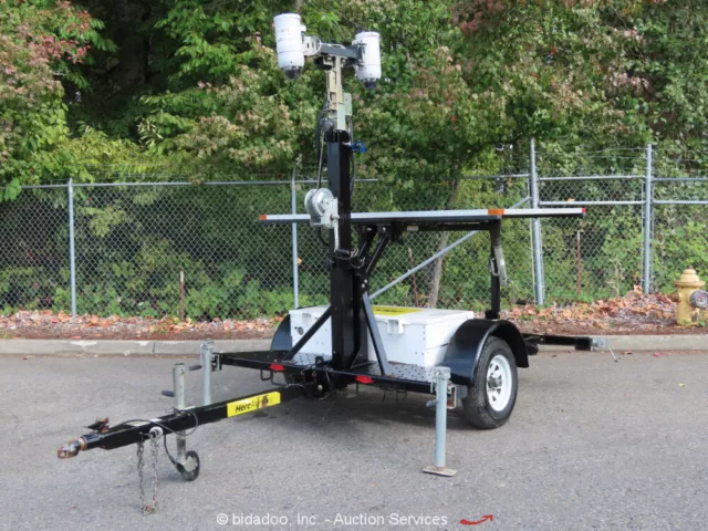 Wanco WCTS Towable 2-Camera Mini Solar Video Surveillance Trailer System bidadoo