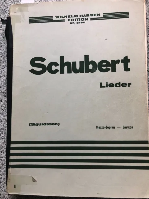 Schubert Lieder noten Klavier/Gesang