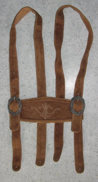 Trachten- Leather Suspenders IN Wooden Decor Swinging Mobile Cock Braun To About