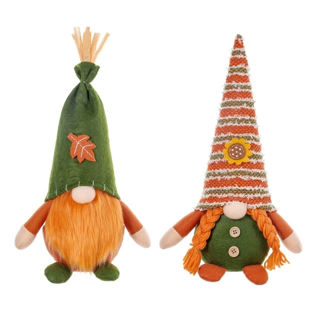 Festival del raccolto gnomo girasole foglia acero carino autunno elfo ornamento nano