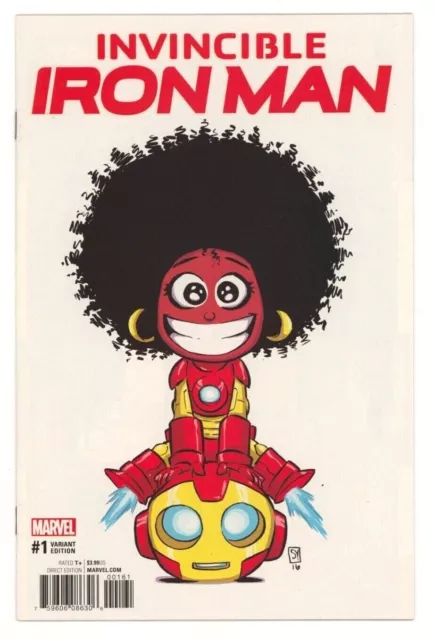 Marvel Comics INVINCIBLE IRON MAN (2017) #1 SKOTTIE YOUNG Variant Cover