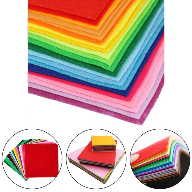 40 Feuilles De Feutrine Multicolores - 20x30cm, 1.4mm D'épaisseur | Pour Couture, Loisirs Créatifs, DIY