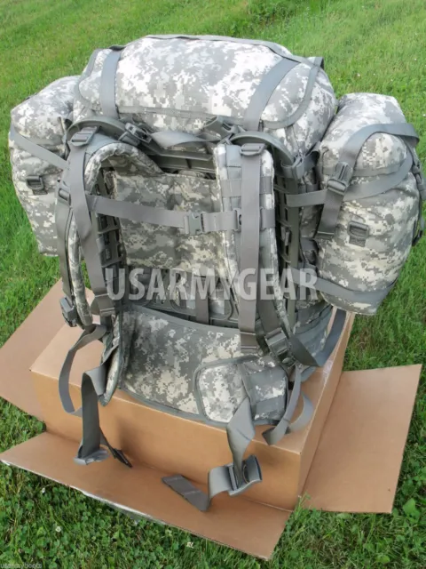 US Army MOLLE II ACU Rucksack Digital Back Pack Complete Set Very Good Cond USGI