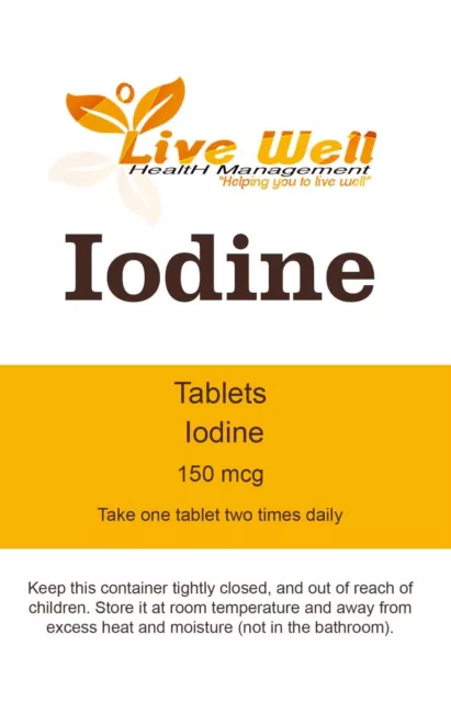 Jod 300 Tabletten 150mcg hochfeste Tabletten gesunde Schilddrüsenlösung Mineral 3