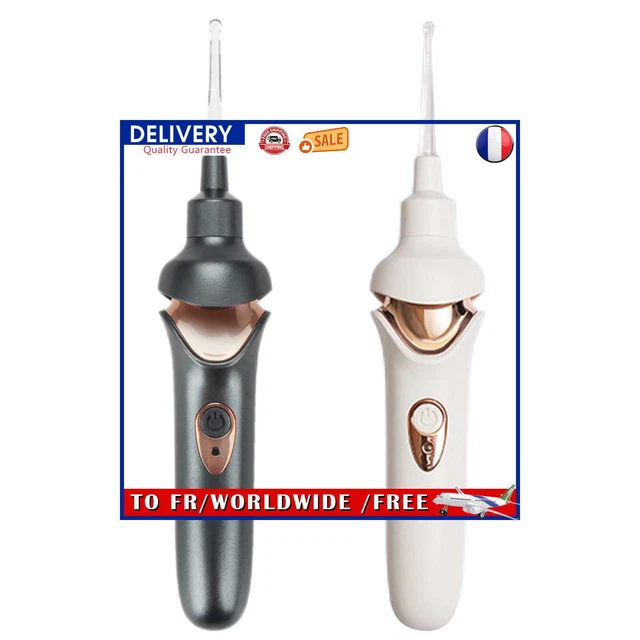 Ear Wax Remover - USB Rechargeable LED Lights Electric Ear Cleaning Tool Kit