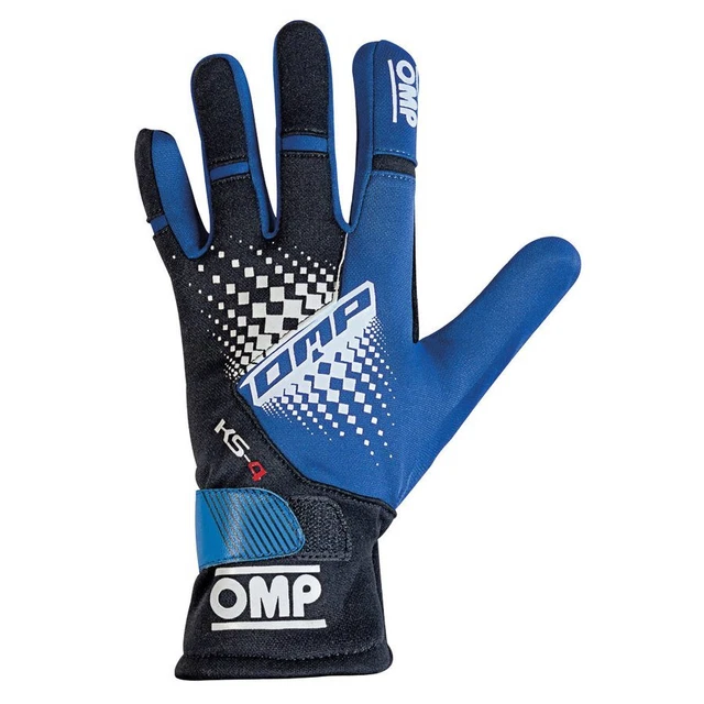 OMP 1596689 Guanti; Blu/Nero; XL; Set di 2