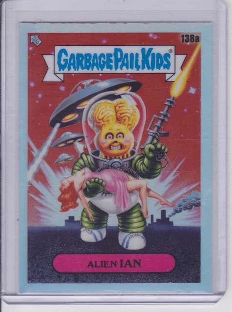 ALIEN IAN 2021 GARBAGE PAIL KIDS GPK CHROME SERIES 4 REFRACTOR #138a (647)