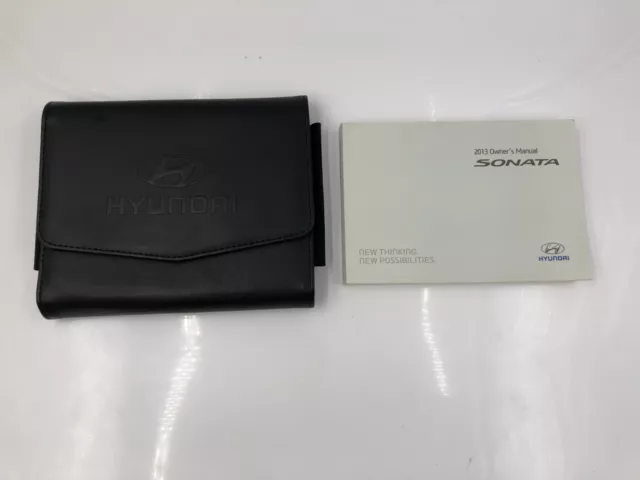 2013 Hyundai Sonata Owners Manual Handbook Set with Case OEM J03B56006