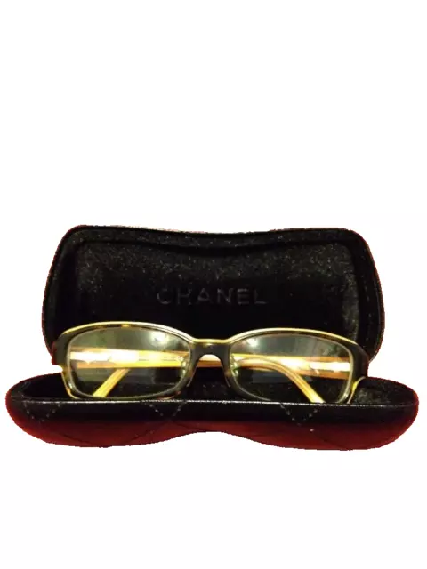 AUTHENTIC CHANEL 3158 c.1134 54015 Tortoise/Gold Eyeglasses Frames RX With  Case $39.00 - PicClick