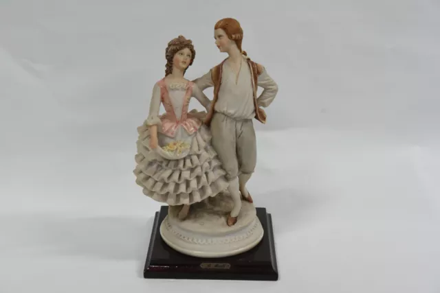 Capodimonte by B Merli Dancing Couple Figurine - Vintage Florence 1985 Italy
