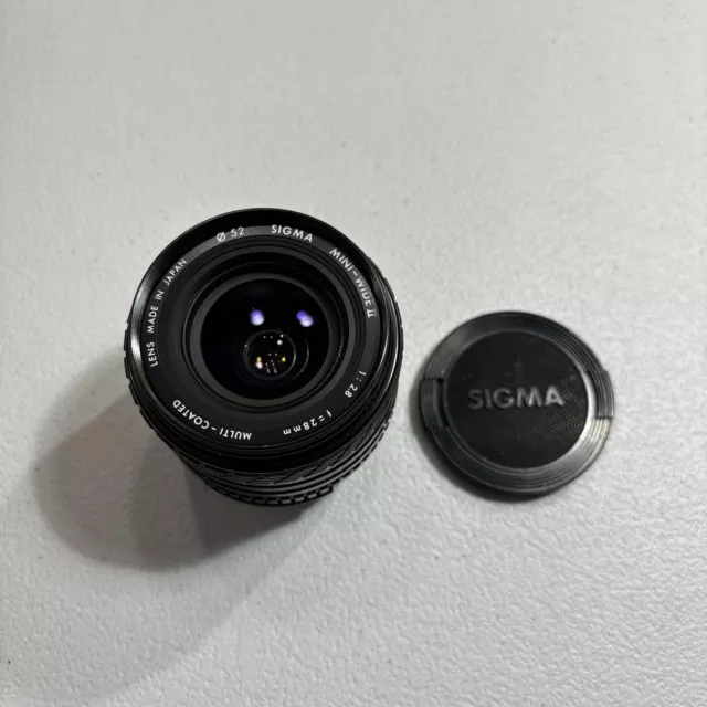 Sigma 28mm F/2.8 Mini-Wide II Macro Manual Focus Lens 52