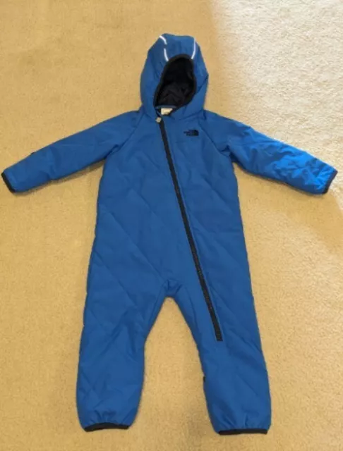 Euc The North Face Blue Insulated 18-24 Month Bunting Snowsuit Snow Suit
