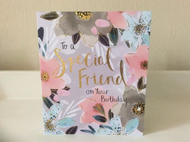 Tarjeta de cumpleaños Special Friend para damas niñas
