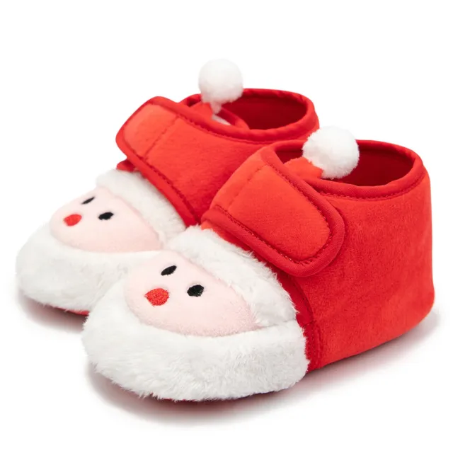 Scarpe Pram neonato regalo Babbo Natale bambino bambina bambino bambino bambino stivali da neve invernali