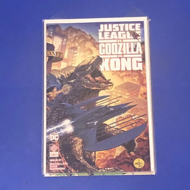 Justice League Vs Godzilla Vs Kong #1 1St Print Johnson Cover Dc Comic 2023 Nm+
