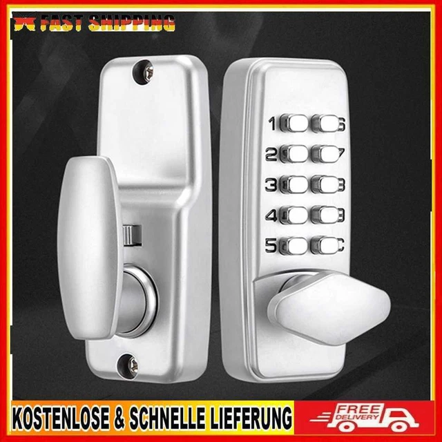 Metal Mechanical Code Lock Antirust Waterproof Door Code Lock for Home Apartment