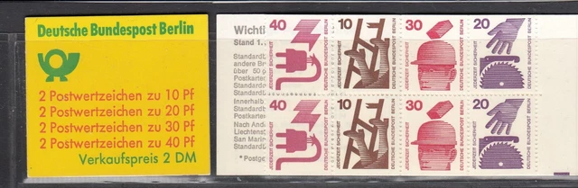 Berlin: 2 Markenheftchen MH 9c I   (63)
